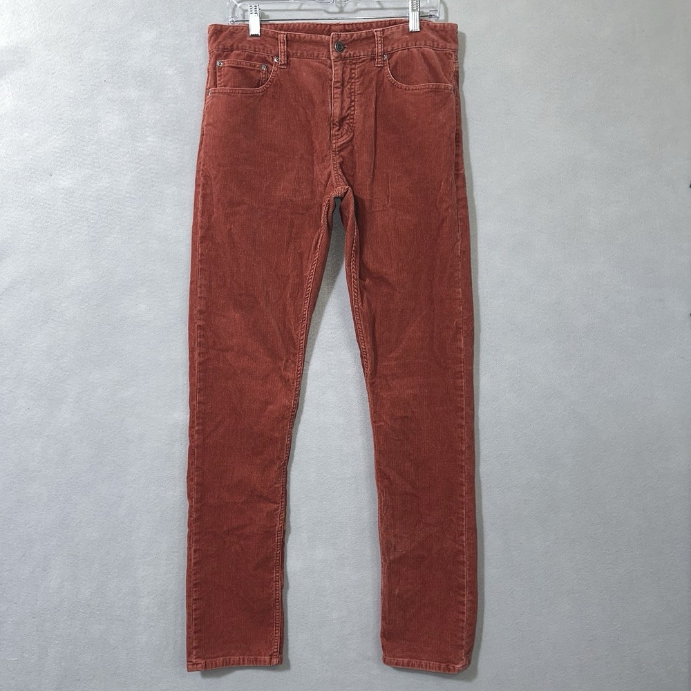 Vineyard Vines Corduroy Pants Men's 32x33 Burnt Orange Slim Chino Club Preppy